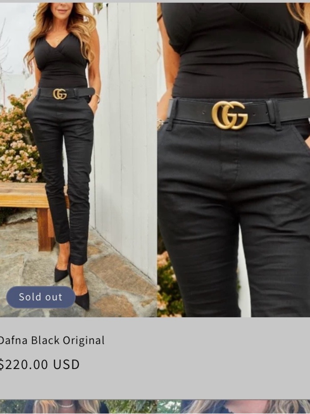 BEVY FLOG Black Slim Women’s Chinos